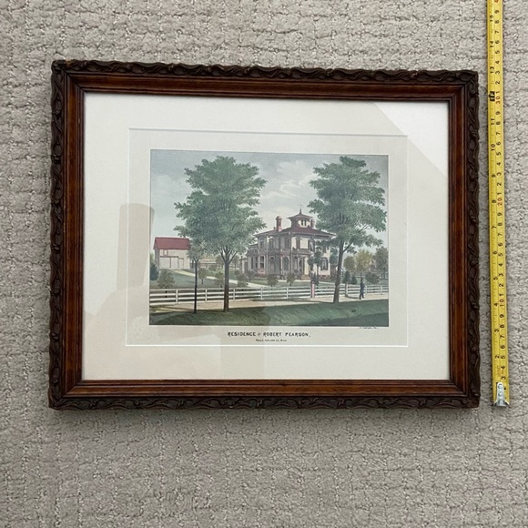 M. Tompkins Dell 1878 Print of Residence of Robert Pearson in Holly Michigan